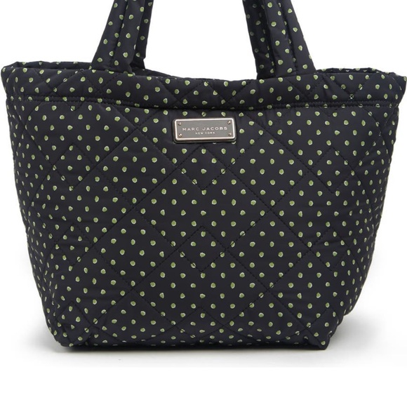 Marc Jacobs medium black and green polka dot tote. - Picture 5 of 5